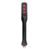 Easytoys – Fetish Collection Long Leather Paddle With Heart Easytoys Black Floggers & Paddles