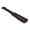Easytoys – Fetish Collection Long Leather Paddle With Heart Easytoys Black Floggers & Paddles