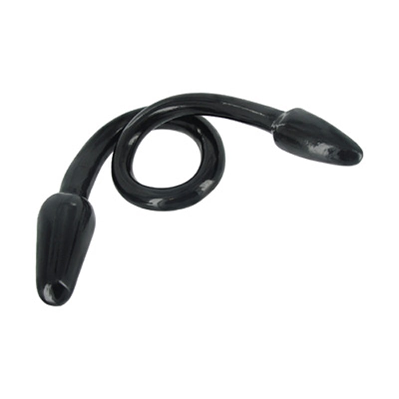 Master Series Double Dildo Ravens Tail 2X Anal Plug 75cm Black Double
