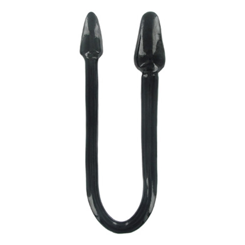 Master Series Double Dildo Ravens Tail 2X Anal Plug 75cm Black Double