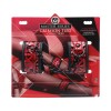 Ποδοπέδες Embossed Master Series Κόκκινες Master Series Ποδοπέδες Embossed Master Series Κόκκινες Δερμάτινες χειροπέδες