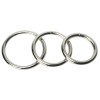 Master Series Δαχτυλίδια Πέους Σετ Trine Steel Ring Collection Ασημί Δαχτυλίδια Πέους