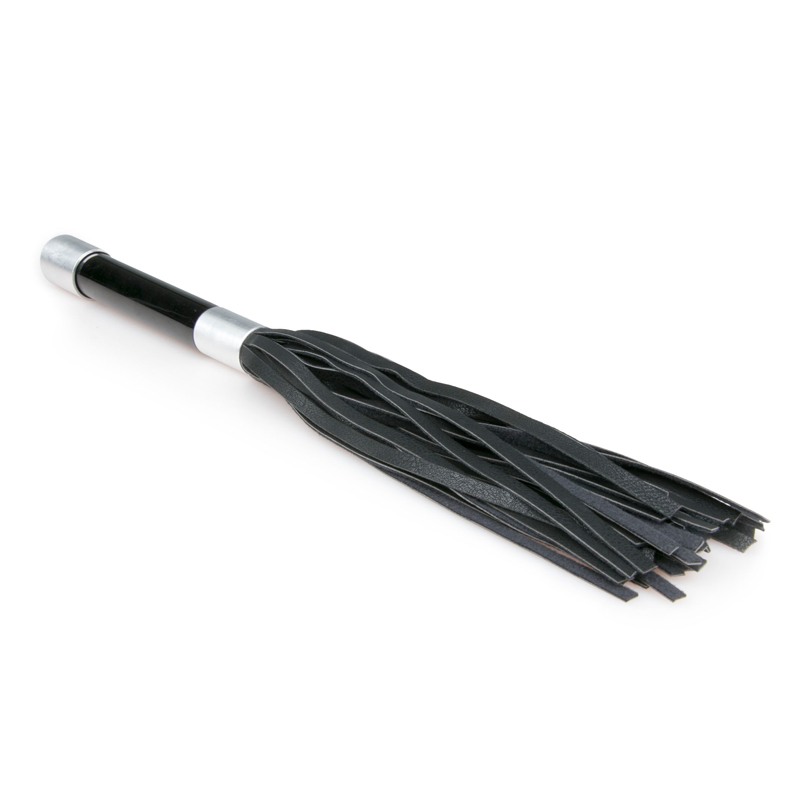 Easytoys – Fetish Collection Flogger With Metal Grip Easytoys Black Floggers & Paddles