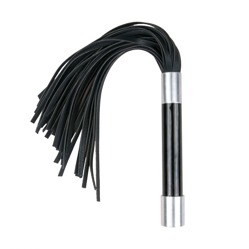 Easytoys – Fetish Collection Flogger With Metal Grip Easytoys Black Floggers & Paddles