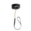 Bijoux Indiscrets Maze Wide Choker With Leash Black Κολάρα