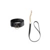 Bijoux Indiscrets Maze Wide Choker With Leash Black Κολάρα