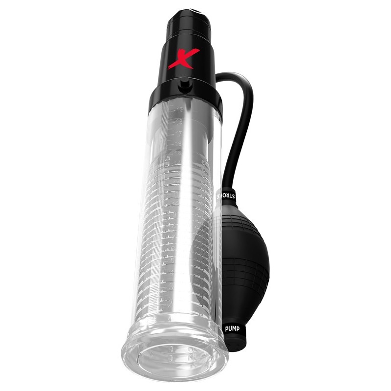 Pipedream Extreme Μεγεθυντής Πέους με Δόνηση Suck-N-Pump Stroker Διαφανής Μεγεθυντές Πέους