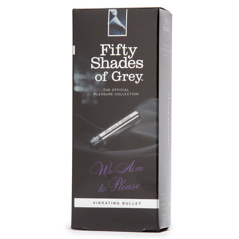 Fifty Shades of Grey Bullet Vibrator 50 Shades Of Grey We Aim Τo Please Silver Bullet