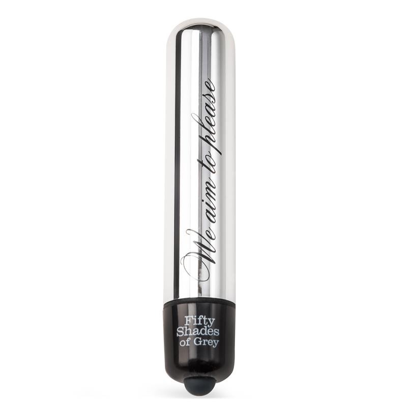 Fifty Shades of Grey Bullet Vibrator 50 Shades Of Grey We Aim Τo Please Silver Bullet