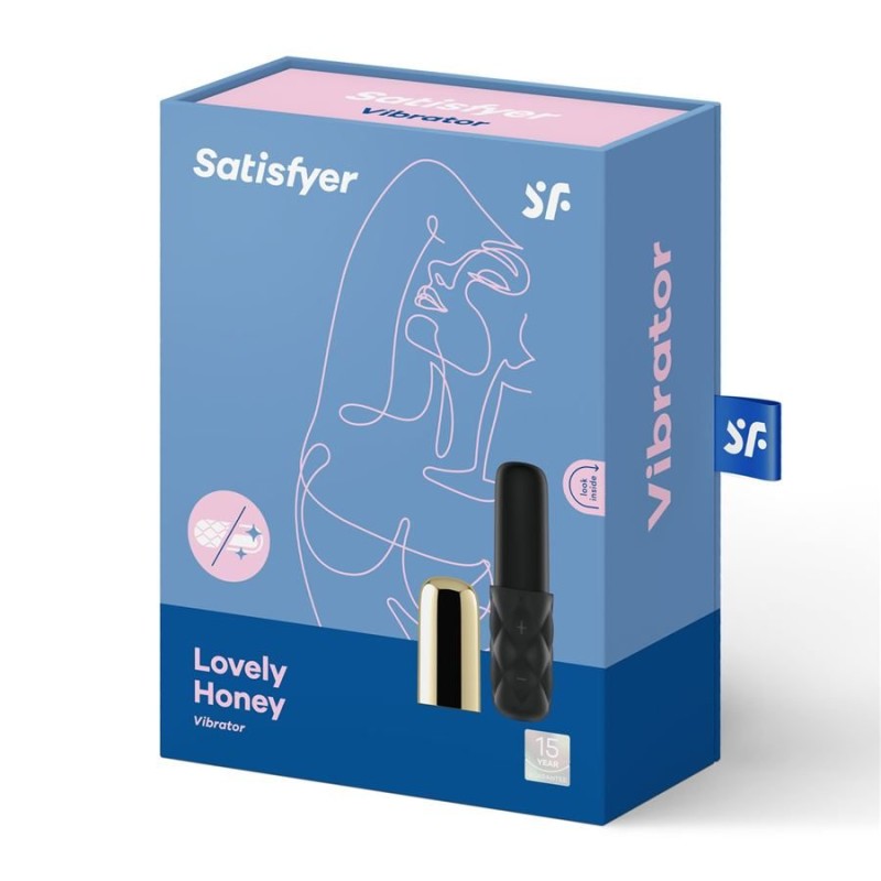 Satisfyer Μίνι Δονητής Satisfyer Lovely Honey Μαύρος Μίνι