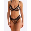 Modern Ocean 2 Piece Set with Triangle Top Modern Ocean Animal Print Underwear Set