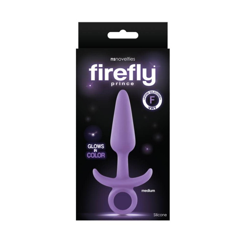 NS Novelties Πρωκτική Σφήνα Firefly Prince Medium Μοβ Σφήνες χωρίς δόνηση