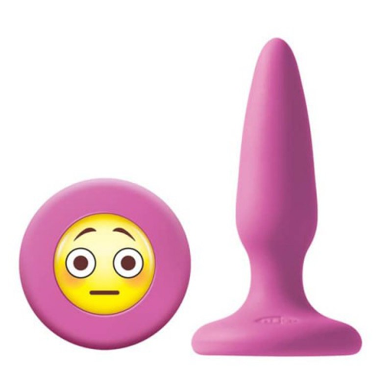 NS Novelties Butt Plug Mojis OMG Pink Non-Vibrating butt plugs