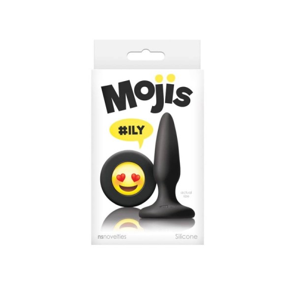 Πρωκτική Σφήνα Moji's ILY Μαύρη Πρωκτική Σφήνα Moji's ILY Μαύρη