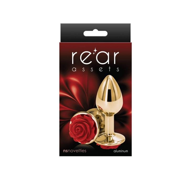 NS Novelties Butt Plug NSnovelties Rose Small Red Non-Vibrating butt plugs