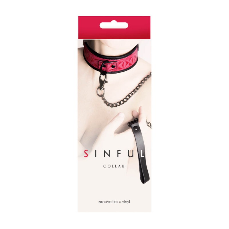 Κολάρο NSnovelties Sinful Ροζ NS Novelties Κολάρο NSnovelties Sinful Ροζ Κολάρα