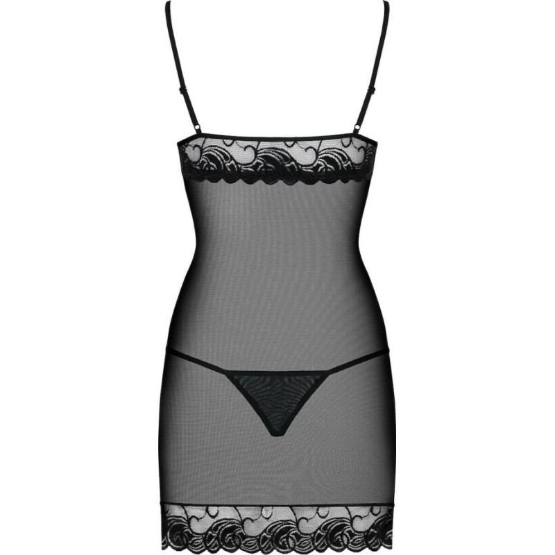Obsessive Babydoll & Στρινγκ Obsessive Wonderia Μαύρο Babydolls