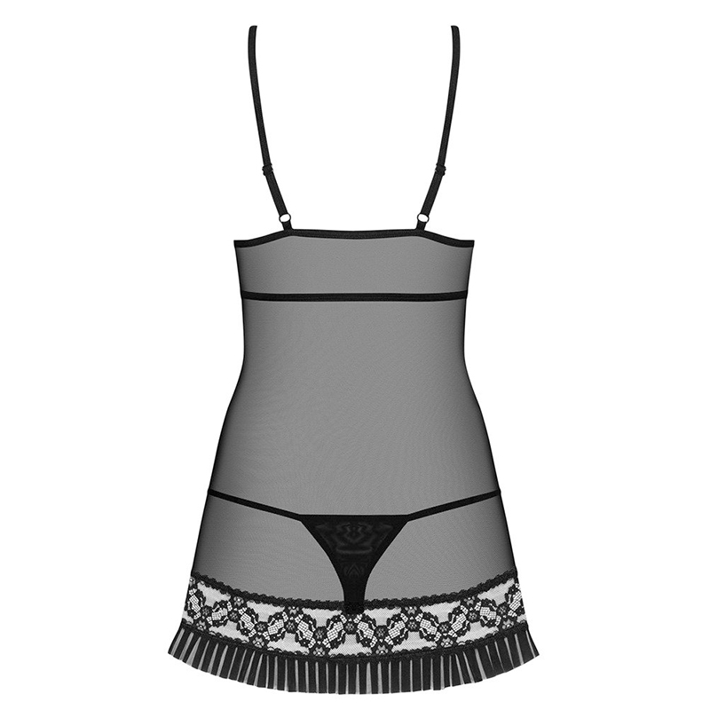 Obsessive Babydoll & Thong Obssessive 837 Black Babydolls