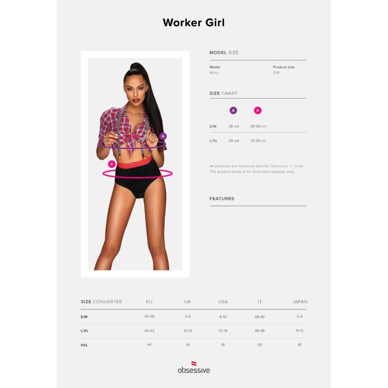 Obsessive Σέξι Στολή Obsessive Worker girl Εργάτρια Sexy Στολές