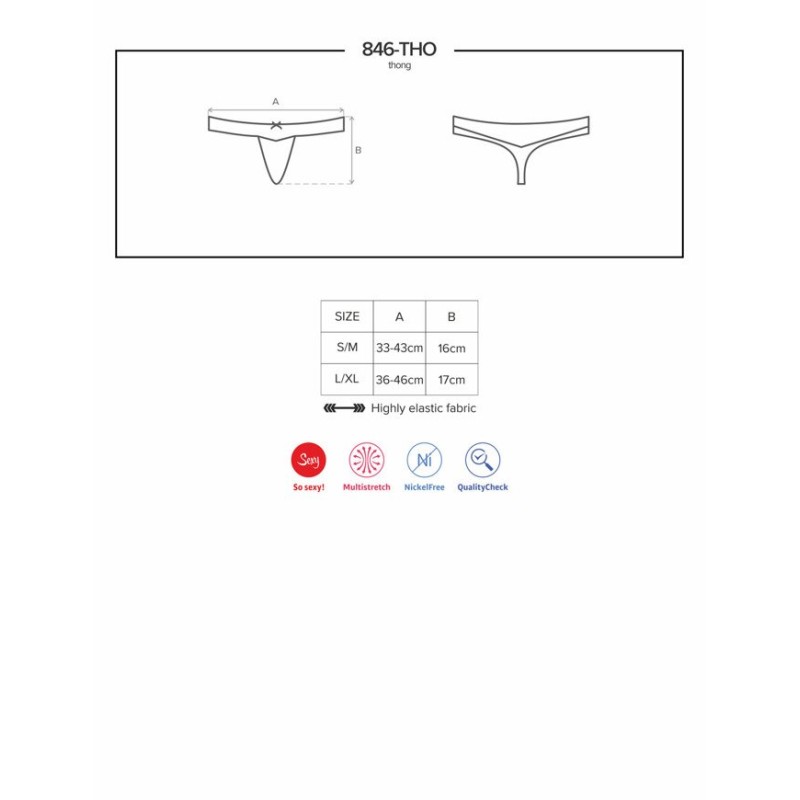 Thong Obsessive 846 Black Obsessive Thong Obsessive 846 Black Panties