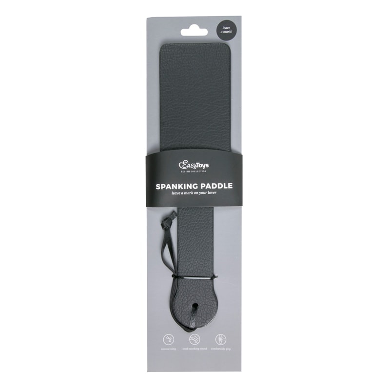 Easytoys – Fetish Collection PU Leather Paddle Easytoys Black Floggers & Paddles