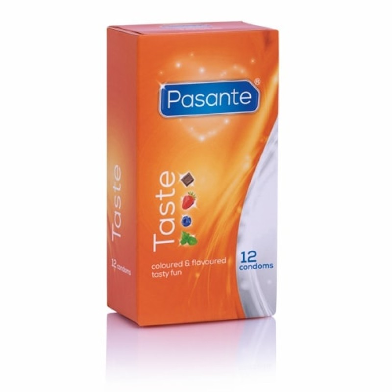 Προφυλακτικά Πολύχρωμα Με Γεύσεις Pasante Taste 12τμχ Pasante Προφυλακτικά Πολύχρωμα Με Γεύσεις Pasante Taste 12τμχ Προφυλακτικά