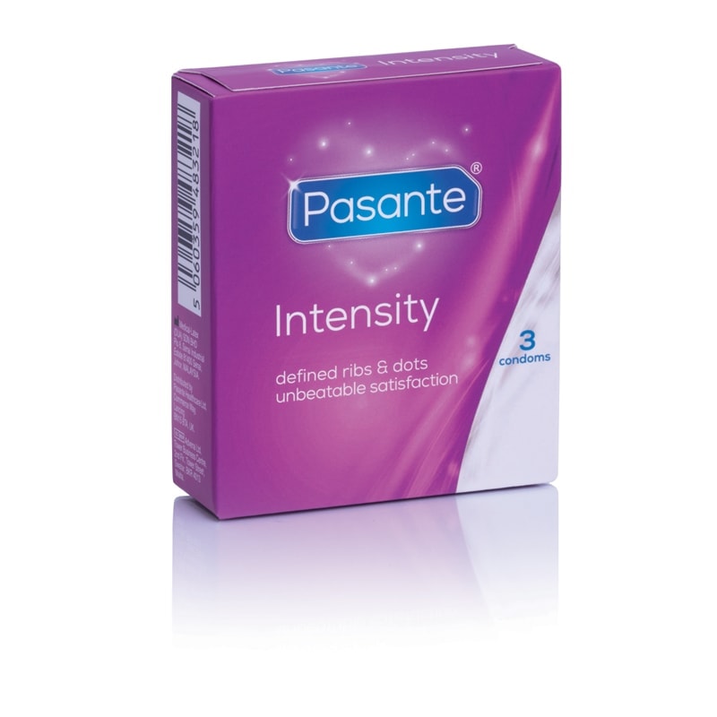 Προφυλακτικά Με Κουκκίδες και Ραβδώσεις Pasante Intensity 3τμχ Pasante Προφυλακτικά Με Κουκκίδες και Ραβδώσεις Pasante Intensity 3τμχ Προφυλακτικά