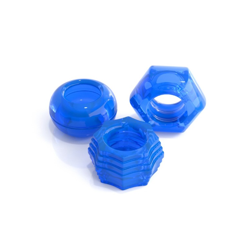 Pipedream Cock Ring Set Pipedream Classix Deluxe Blue Cock Rings