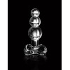 Pipedream Glass Butt Plug Icicles No. 47 Clear Non-Vibrating butt plugs