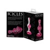 Pipedream Glass Butt Plug Icicles No. 75 Pink Non-Vibrating butt plugs