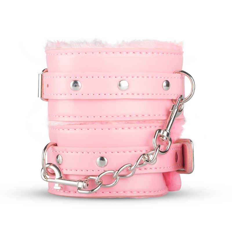 XOXO Hunter Ankle Cuffs XOXO Pink Leather handcuffs