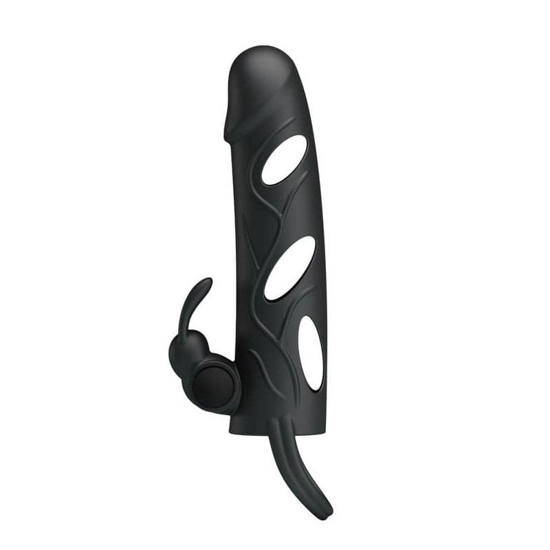 Vibrating Penis Sleeve Pretty Love Black Pretty Love Vibrating Penis Sleeve Pretty Love Black Penis Extenders