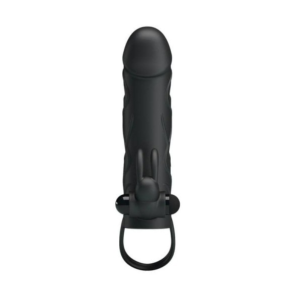 Vibrating Penis Sleeve Pretty Love Black Vibrating Penis Sleeve Pretty Love Black