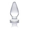 Weighted Glass Butt Plug Prisms Ember Clear Prisms Erotic Glass Weighted Glass Butt Plug Prisms Ember Clear Non-Vibrating butt plugs