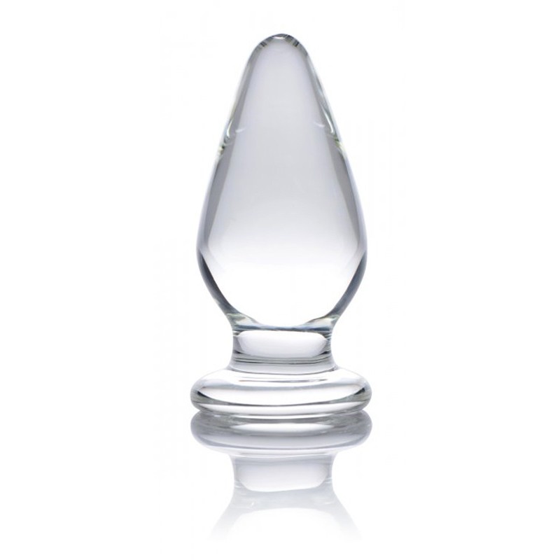 Weighted Glass Butt Plug Prisms Ember Clear Prisms Erotic Glass Weighted Glass Butt Plug Prisms Ember Clear Non-Vibrating butt plugs