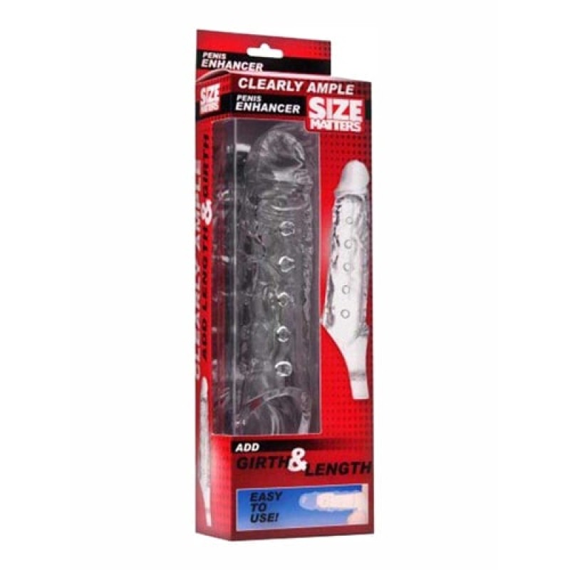 Size Matters Penis Sleeve Size Matters Clearly Ample Clear Penis Extenders