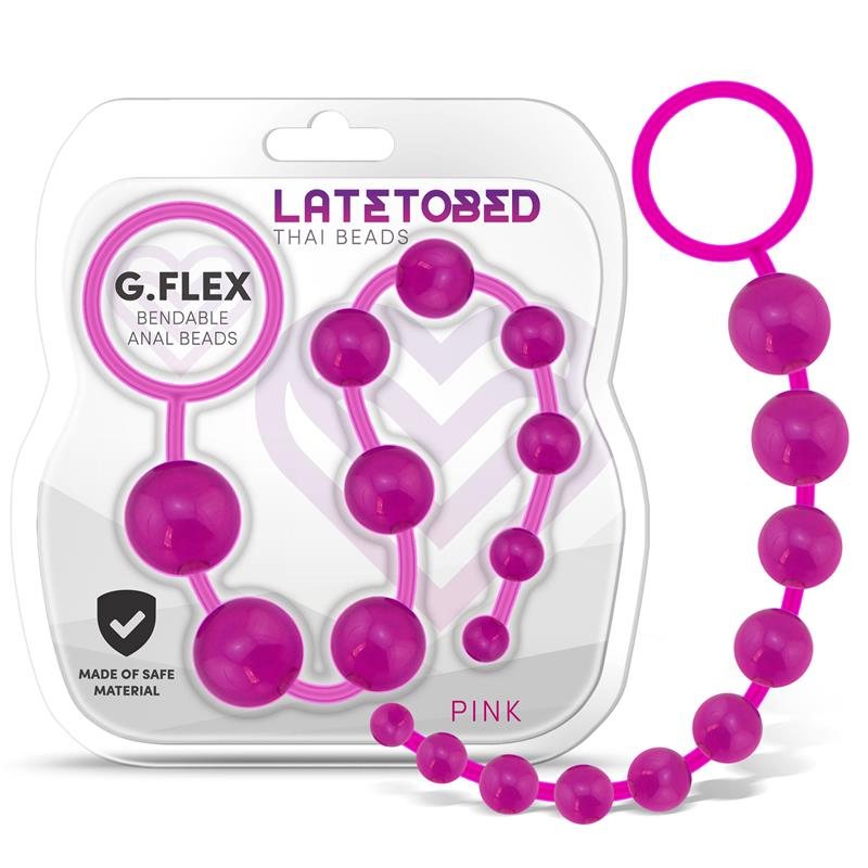 Anal Beads Latetobed G.Flex Bendable Thai Pink Latetobed Anal Beads Latetobed G.Flex Bendable Thai Pink Anal Balls