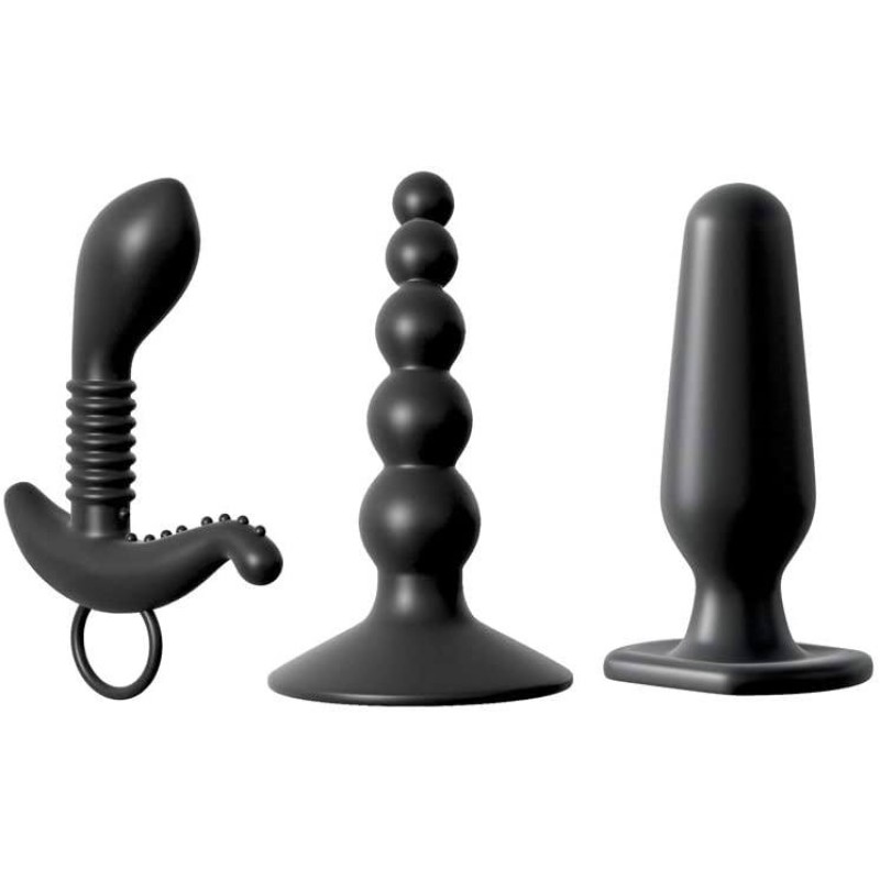 Anal Fantasy Butt Plug Set Anal Fantasy Collection Anal Party Pack Black Butt plug sets