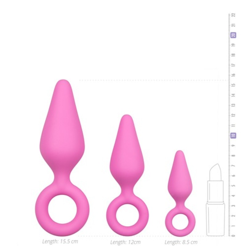 Butt Plug With With Pull Ring Set Easytoys Pink Easytoys – Anal Collection Butt Plug With With Pull Ring Set Easytoys Pink Butt Plugs