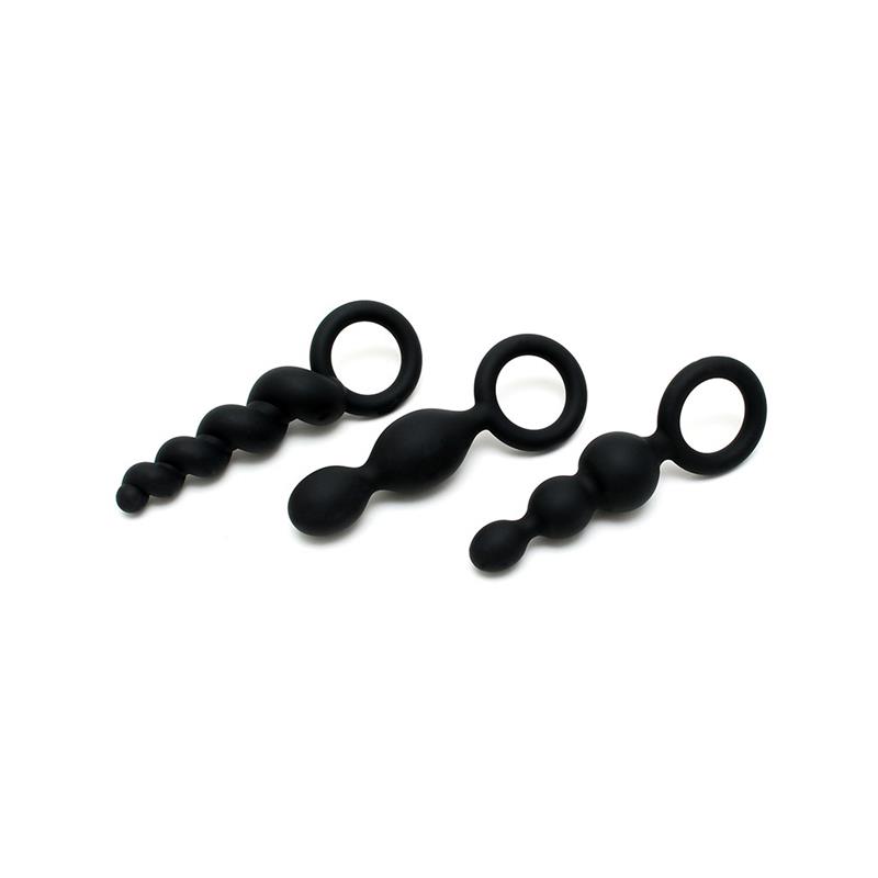 Satisfyer Πρωκτικές Σφήνες Σετ Satisfyer Pack of 3 Μαύρο Σφήνες χωρίς δόνηση