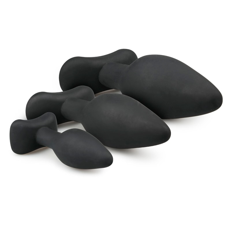 Butt Plug Silicone Set Easytoys Black Easytoys – Anal Collection Butt Plug Silicone Set Easytoys Black Non-Vibrating butt plugs