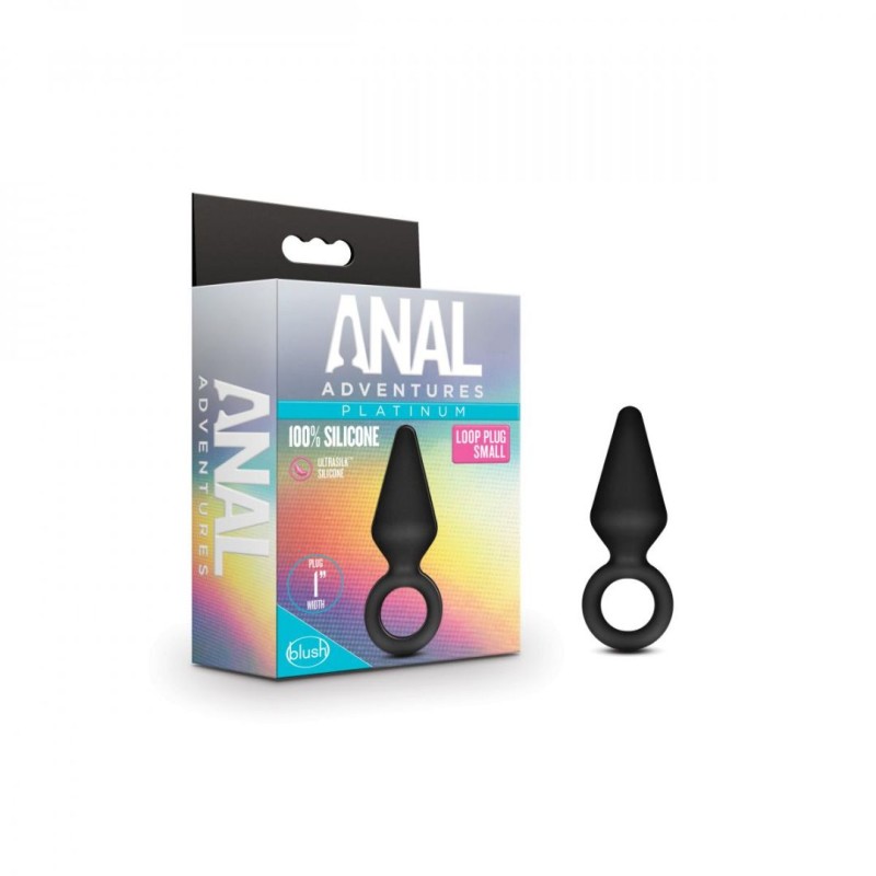 Anal Adventures Πρωκτική Σφήνα Anal Adventures Platinum Small Μαύρη Σφήνες χωρίς δόνηση