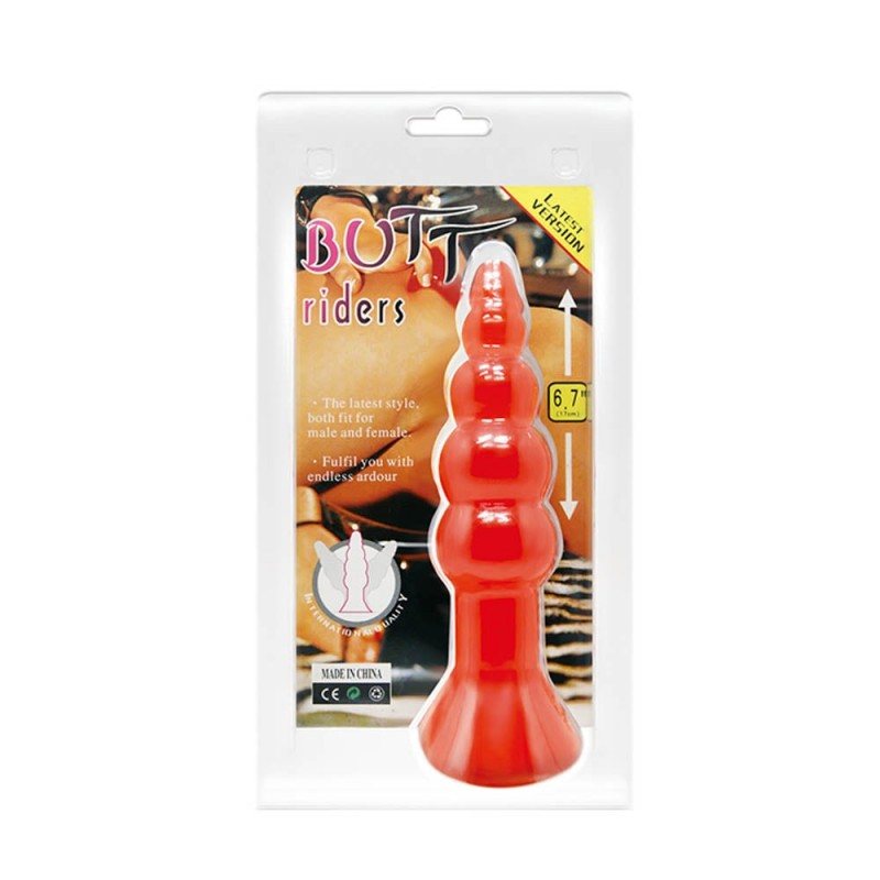 Butt Plug Baile Butt Riders Red Baile Butt Plug Baile Butt Riders Red Non-Vibrating butt plugs