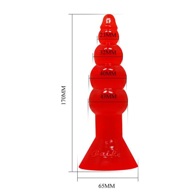 Butt Plug Baile Butt Riders Red Baile Butt Plug Baile Butt Riders Red Non-Vibrating butt plugs