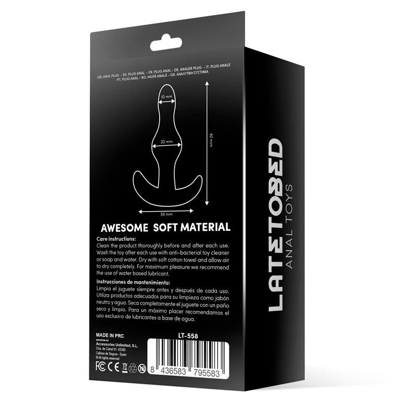 Latetobed Butt Plug Latetobed Deen Anchor Base Black Non-Vibrating butt plugs
