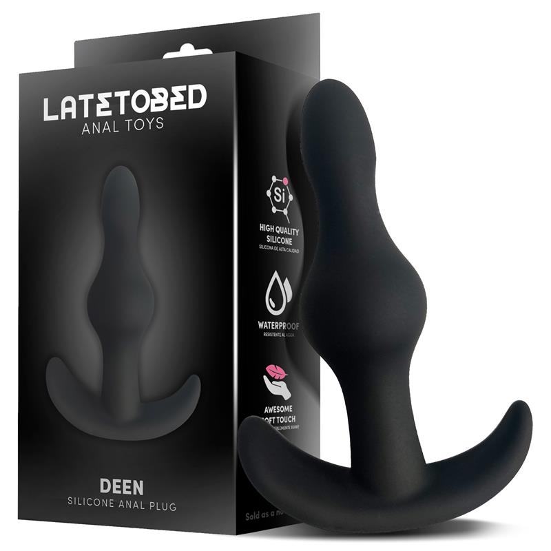 Latetobed Butt Plug Latetobed Deen Anchor Base Black Non-Vibrating butt plugs