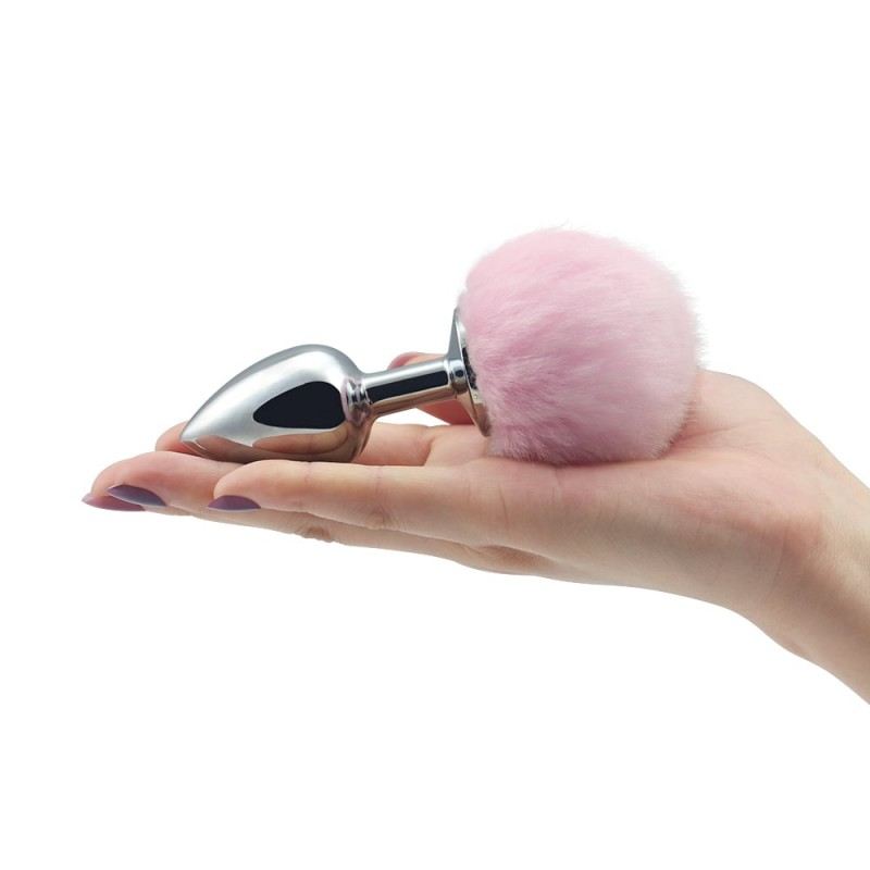 Lovetoy Πρωκτική Σφήνα Lovetoy with Pompon Small Ροζ Σφήνες χωρίς δόνηση