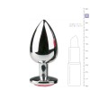 Easytoys – Anal Collection Butt Plug With Jewel Easytoys No. 6 Silver/Pink Non-Vibrating butt plugs