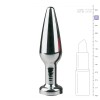 Easytoys – Anal Collection Butt Plug With Jewel Easytoys No. 9 Silver/Clear Non-Vibrating butt plugs