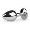 Easytoys – Anal Collection Πρωκτική Σφήνα Με Κόσμημα Easytoys Plug No. 1 Ασημί/Διάφανη Σφήνες χωρίς δόνηση